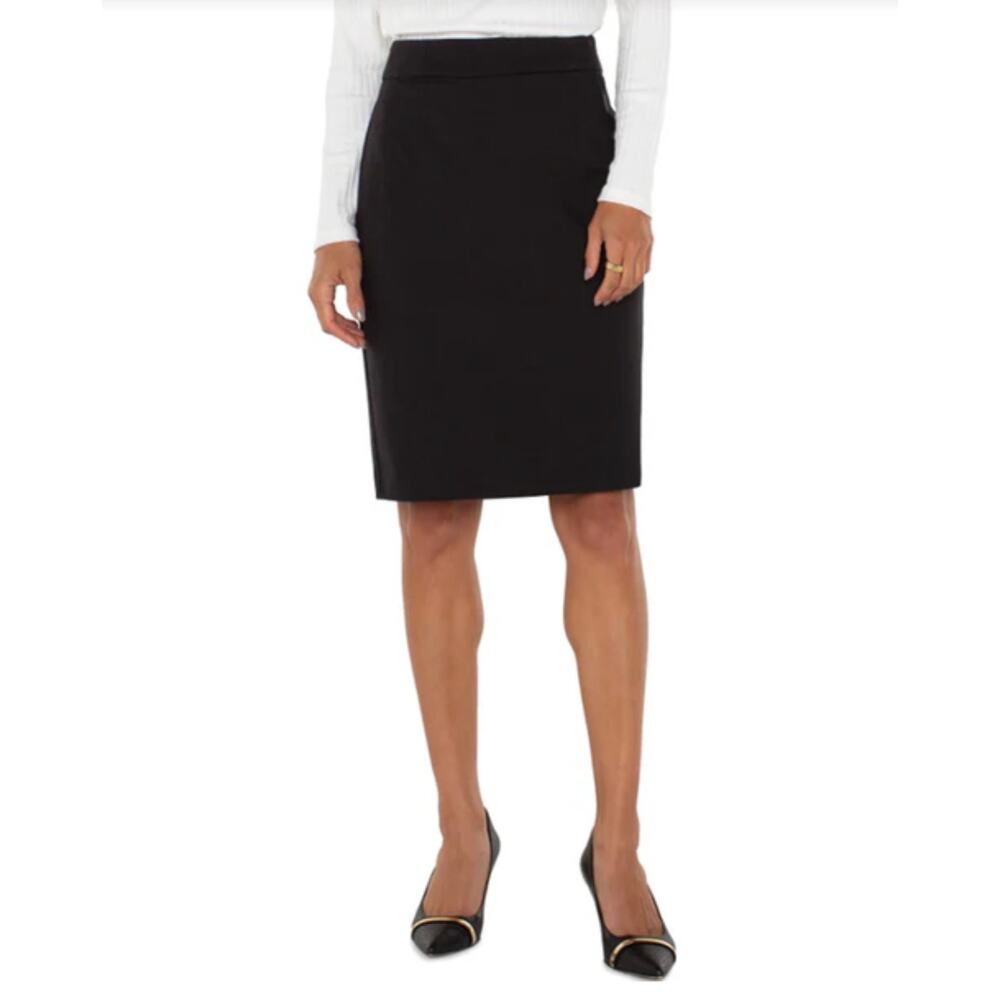 Liverpool Los Angeles Black Pencil Skirt NWT Stretch Career Size 8